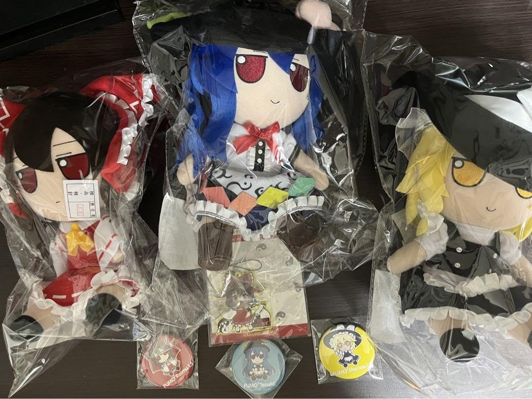 Amazon.co.jp: 【未開封】ふもふも ぬいぐるみ 東方 霊夢 魔理沙 天子